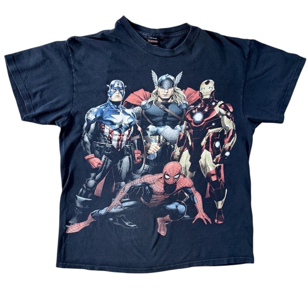 Marvel Superheroes Vtg Y2K Spider-Man Mad Engine T-Shirt Men’s Size (L)